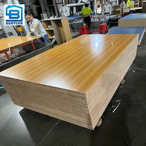 Guacambu-tablero de <span class=keywords><strong>madera</strong></span> chapada con revestimiento de melamina, placa de 16mm, color negro - Product Image 1