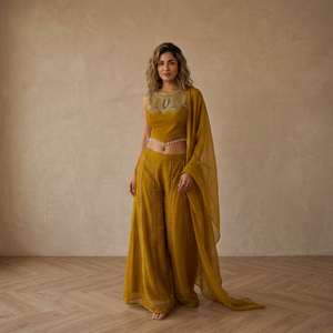 Premium Roman Choli Intricate Embroidery Sequin Work Stretchable Sun Protection Quick Dry <b>Ankle</b>-Length Women's Party Wedding - Product Image 1