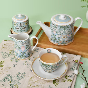 Hot Bán Sang Trọng Màu Xanh Lá Cây Gốm Bộ Bát Đĩa Mới Nhất Sơn Bộ Đồ Ăn Với Các Nhà Máy Hoa Underglaze Sứ Phù Hợp Với Cho Bữa Ăn Tối - Product Image 2