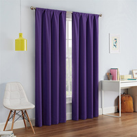 Luxe Style européen 100% Polyester hôtel rideau occultant maison fenêtre pare-soleil décoratif personnalisé solide rideaux cantonnières