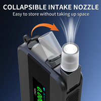 Tragbarer digitaler Alkoholtester mit Sprachansage und LED-Licht für persönliche und Verkehrssicherheit.