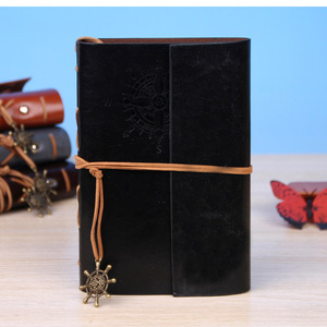 Carnet A6 classique fait main en gros, journal de voyage vintage en PU avec papier vierge, reliure à feuilles mobiles rechargeable - Product Image 4