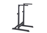 Station de dips réglable en hauteur pour salle de sport à domicile - Barres parallèles robustes, support pour pompes, équipement d'entraînement musculaire