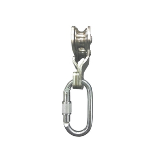 Stainless Steel Horizontal Lifeline Pulley w/ Oval Carabiner 13mm 15kN - Product Image 5