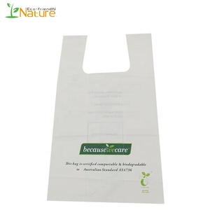 Wholesale Environment Friendly PLA Biodegradable Garbage <b>Bag</b> Trash <b>Bag</b> Supermarket Shopping T-shirt <b>Bag</b> - Product Image 3