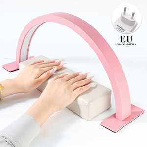 <span class=keywords><strong>Lampe</strong></span> de <span class=keywords><strong>table</strong></span> demi-lune pour une éclairage de salon et une illumination artisanale parfaites, lumière élégante demi-ronde pour le nail art - Product Image 1
