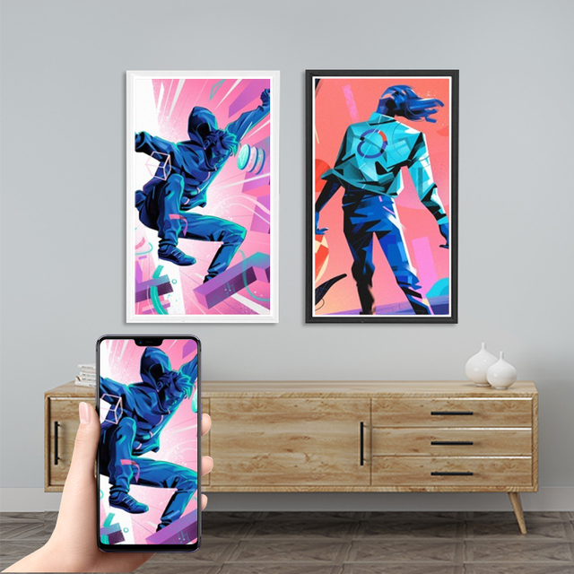 21.5 22 32 43 55 Inch Customized Cloud Photo Video Nft Display Screen Portable Art Wifi Nft Display Digital Picture Frame