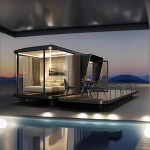 Contenedor de vacaciones de cápsula integrada de gama alta de 5,8/8,5/11,5 metros/<span class=keywords><strong>Villa</strong></span> prefabricada/caravana estática - Product Image 3