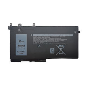 แบตเตอรี่แล็ปท็อปแบบชาร์จได้ Factory 93FTF 51Wh สำหรับ Dell Latitude 5280 5480 5491 5580 5290 5490 3520 3530 - Product Image 1