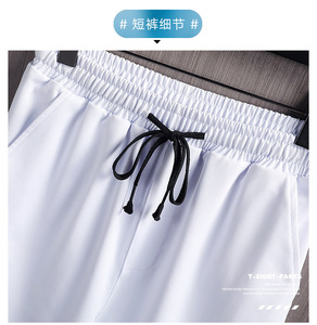 Tuta estiva personalizzata 2 pezzi tuta corta stampata manica corta pantaloncini estivi T-<span class=keywords><strong>Shirt</strong></span> Set per uomo - Product Image 6