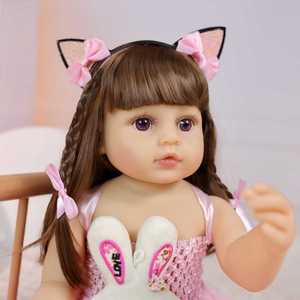 Bambola Realistica in PVC Morbido da 55 cm, Bambola Comfort da 22 Pollici per Bambine dai 4-6 Anni, Ottimo Regalo - Product Image 6