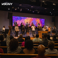 Pantalla LED para Iglesia P2.97, Pantalla LED de Alquiler para Interiores de 500x500 mm, Video Wall para Escenarios de 7680 Hz para Conciertos, Bodas y Eventos, Proveedor de Fábrica