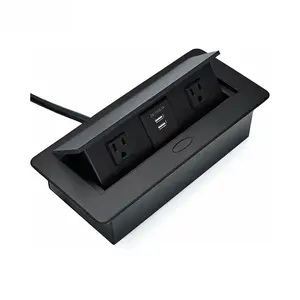 US Power Socket USB Charging multi-plug Desk Power Socket for Office Table/desktop pop up socket