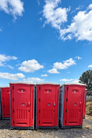 Toilettes portables en plastique HDPE résistant aux UV, écologiques, robustes, faciles à nettoyer, pour événements en plein air, chantiers de construction