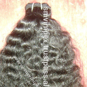 Extensión de cabello humano indio remy, rizado natural, grado 100% 12A, sin enredos - Product Image 1