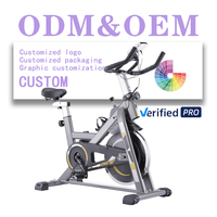 Offre Spéciale Vélo de Spinning Commercial Unisexe pour Salle de Sport, Vélo Stationnaire avec Volant d'Inertie 6kg, Vélos de Cyclisme d'Intérieur pour Fitness à Domicile