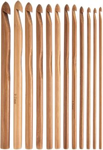 Aiguilles à <span class=keywords><strong>tricoter</strong></span> en bois et bambou, ensemble de crochets, faites à la main, <span class=keywords><strong>15</strong></span> pièces - Product Image 5