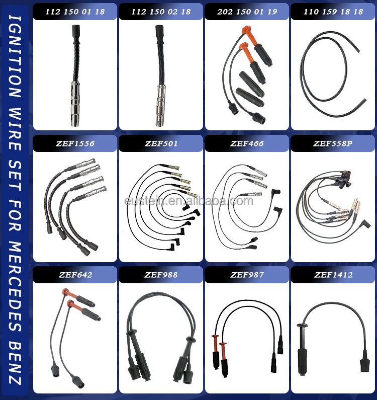High Tension Lead Ignition Wire Set for Mercedes Benz