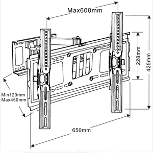 WMX003-2 VESA 600X500mm capacité de poids 60kg full-motion <span class=keywords><strong>tv</strong></span> <span class=keywords><strong>support</strong></span> <span class=keywords><strong>mural</strong></span> <span class=keywords><strong>tv</strong></span> <span class=keywords><strong>support</strong></span> led lcd vidéo supports <span class=keywords><strong>tv</strong></span> <span class=keywords><strong>support</strong></span> <span class=keywords><strong>mural</strong></span> - Product Image 3