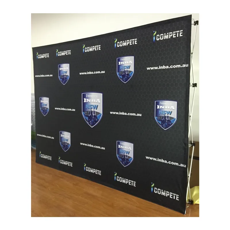 Custom Good Quality Strongly Fabric Back Drop Pop up Banner with Aluminium Stand for Business Advertising Display Event