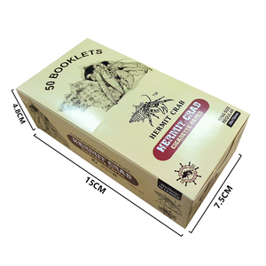 Papier à rouler Hermit Crab 70x36mm 32 feuilles Combustion lente naturelle 50 carnets - Product Image 2