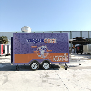 Amerikan Food Truck Mobile Spain Churros Trailer Towable Hot Dog Cart With Grill Coffee Trailer - Product Image 2