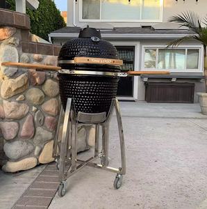 SEB <span class=keywords><strong>KAMADO</strong></span> Big <span class=keywords><strong>Joe</strong></span> Black Green Egg Grill en céramique de haute qualité de 18 pouces Barbecue à charbon de bois extérieur de jardin - Product Image 3