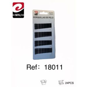 Mnj Hair Clips 6.0cm 40pcs Black For Styling - Product Image 1