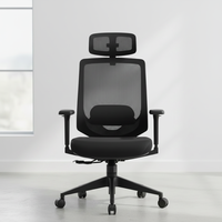 Chaise de bureau exécutive confortable de haute qualité, nouveau design moderne, pivotante, ergonomique, réglable en hauteur et inclinable, en maille, à prix abordable