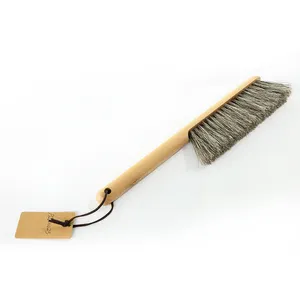 Eco friendly Natural Wooden Household Soft Cleaning Brush Long Handle House Bed Cleaning Tools