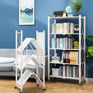 3-Layer Metal Removable Folding Power Rack Collapsible Stackable Home <b>Kitchen</b> <b>Storage</b> Folding Racks Medium Duty White Black - Product Image 3