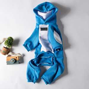 Ropa de cuatro patas de otoño e invierno con capucha para galgo pequeño Whippet, ropa cálida de poliéster para perros Bedlington para gatos - Product Image 3