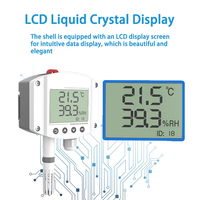 Transmetteur de température et d'humidité industriel de haute précision, affichage LCD, sortie RS485 Modbus RTU 4-20mA
