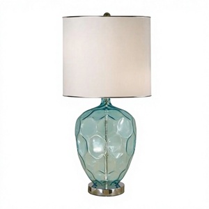 Lámpara de Noche Verde para Sala de Estar con Pantalla Blanca Decorativa para Sala de Estar, Dormitorio, Mesa de Noche - Product Image 1