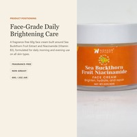 Crème pour le visage à la Niacinamide et à l'argousier de NOYEON Naturals, 60g, sans parfum, éclaircissante, OEM ODM, étiquette privée