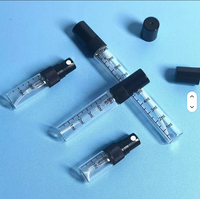 Bouteilles pulvérisatrices en verre vides et rechargeables, format voyage, avec pompe, pour cosmétiques et parfums, sérigraphiées, effet givré, pour diffuseur à bâtonnets