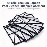 Nouveaux filtres en maille pour robot nettoyeur de piscine automatique, panneaux de remplacement 9991433-R4 pour balayeuse de piscine, lot de 4