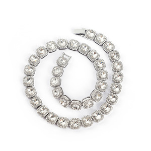 Collar de moda con cadena de cuello, diamantes de imitación estilo Rock Sugar, collar hip hop, cadena cubana italiana - Product Image 5