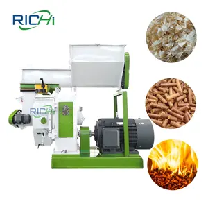 Large 1-2 T/H Rice Bran Rice Paddy Husk Pellet Mill