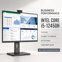 Ordinateur tout-en-un 27 pouces Intel Core i5 12450H 16 Go 512 Go SSD FHD IPS pour entreprise et bureau (vente en gros)