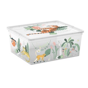Contenitore in Plastica Fantastical Tropical 40x34 H. 17cm 18L - Product Image 1