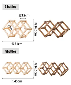 Houten Wijnrekhouders Keuken Geassembleerde Display Stand Organizer Bar Opbergkast Wijnfles Displayrek