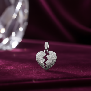 จี้รูปหัวใจ Xl481 เงินแท้ 925 ชุบโรเดียม ประดับคริสตัลและเพชรเทียม ฝังแบบไมโคร สำหรับทุกเพศ หรูหรา สวมใส่ได้ทุกวัน ดีไซน์มีเสน่ห์ - Product Image 2