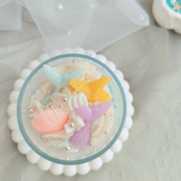 Bougie parfumée réaliste en forme de macaron ou de donut, en cire de soja, sans fumée, dans un gobelet, série crème glacée, décoration maison Kawaii, cadeau, succès viral