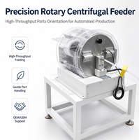 Alimentateur rotatif centrifuge personnalisé avec moteur et guide réglable par PLC pour une orientation délicate des composants – Production automatisée