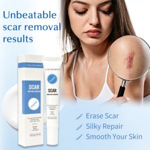 Crème réparatrice de cicatrices en marque blanche, formule personnalisée, améliore l'apparence des cicatrices, lisse la peau, crème <span class=keywords><strong>anti</strong></span>-cicatrices pour le corps, OEM ODM, vente en gros - Product Image 1
