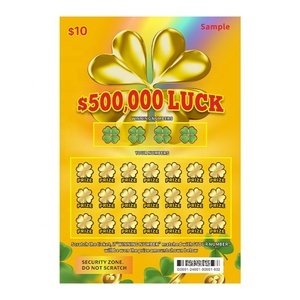 Winning Lottery <b>Tickets</b> High Security Instant Win Card Manufacturing Digital Printing Custom Design - Product Image 2