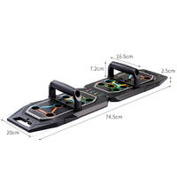 Plateforme de musculation multifonctionnelle pliable pour la maison, entraîneur fonctionnel unisexe OEM, pour exercices de musculation, sit-ups et pompes, avec poignées en mousse souple