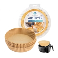100 pièces de tapis de cuisson jetables en silicone pour friteuse à air, résistants à l'huile, moules à biscuits, compatibles lave-vaisselle, four et micro-ondes