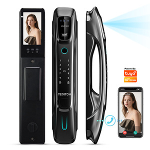 Serrure intelligente en alliage d'aluminium avec reconnaissance faciale 3D et empreinte digitale entièrement automatique, visiophone vidéo, clavier électronique à code, application Tuya Z31 - Product Image 1